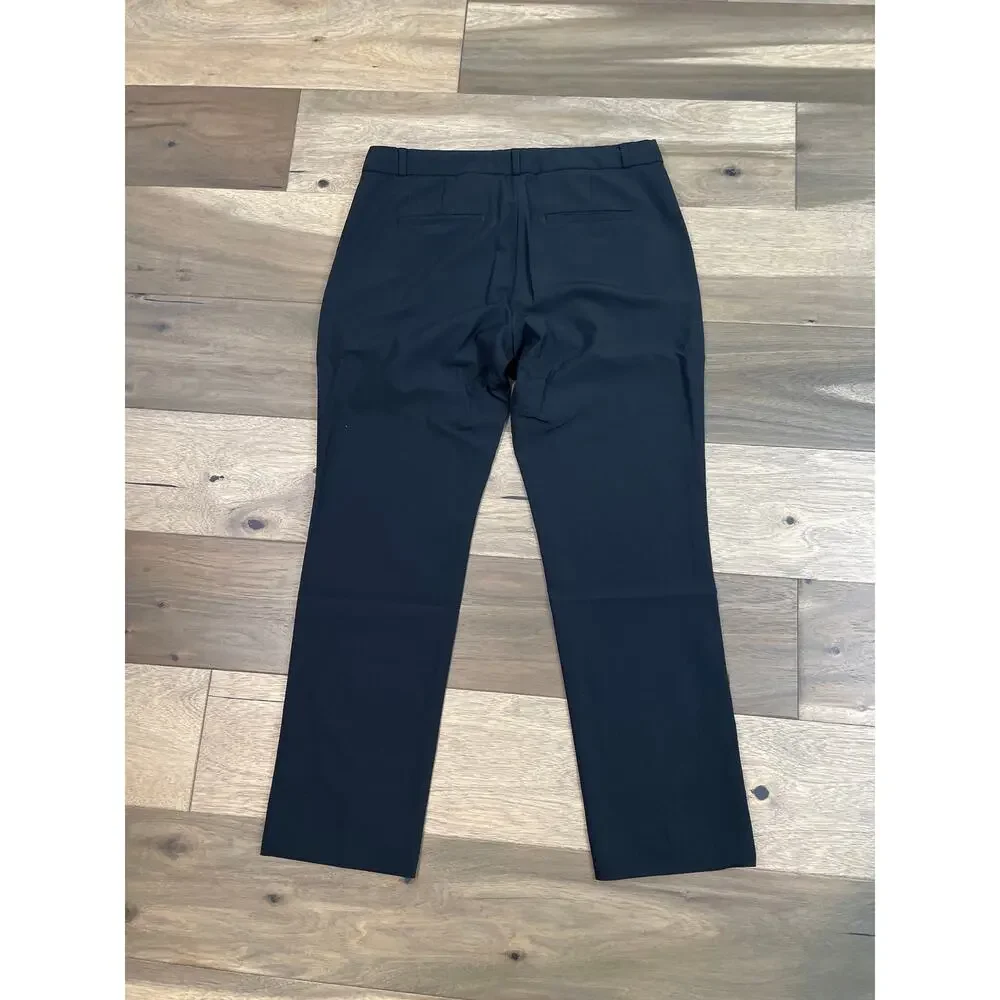 Banana Republic Ryan Pants Size 6S Black Wool Blend Mid Rise Tailored Ankle